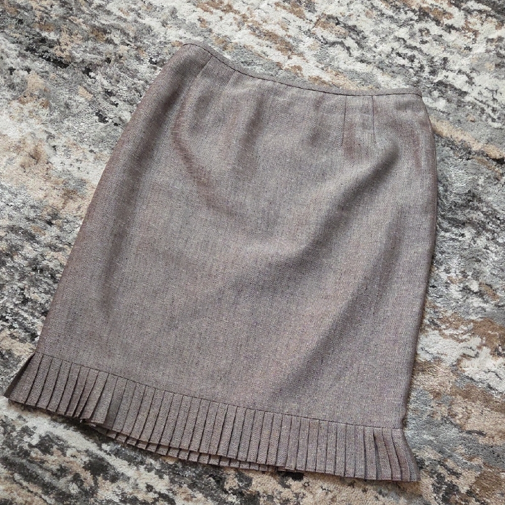 Le Suit PETITE 10P Taupe Grey Women's Skirt